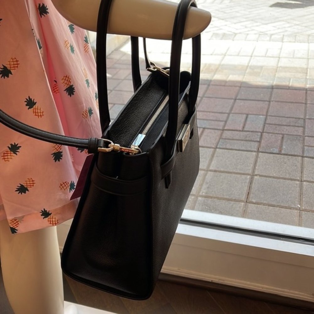 Kate Spade Lucia Medium Satchel Black - Picture 16 of 16